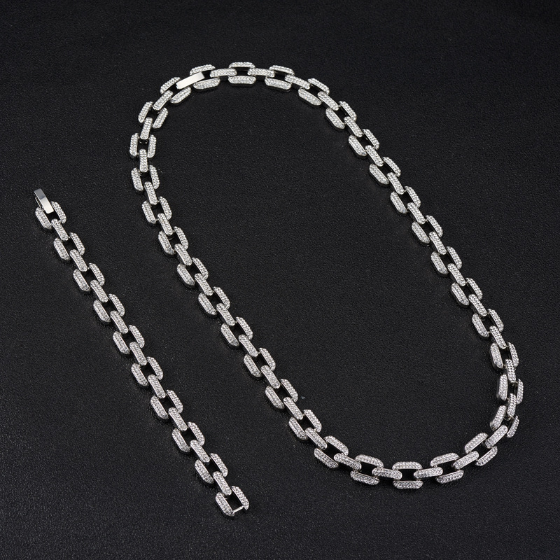 Europe and America Cross Border Cuban Link Chain Necklace Mens 2022 Ornament 12mm New Trend Wholesalepicture9