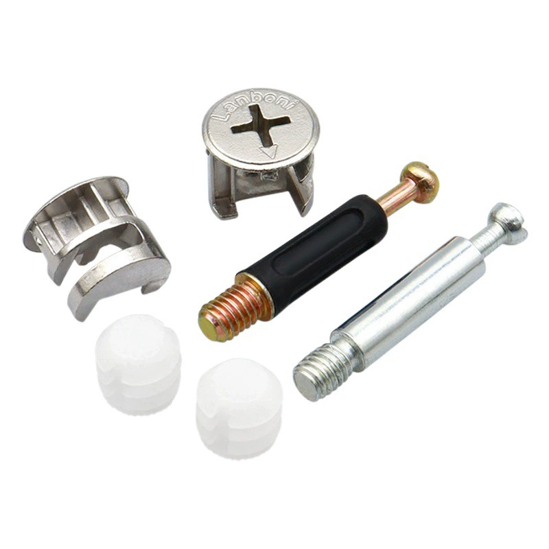 Левая стальная фурнитура мебель два-в-одном фурнитура для шкафа крепежные детали твердый эксцентрик колесо три-в-одном Соединительная фурнитура