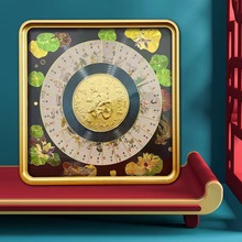 天下第一福金币仿金箔画摆件二十四节气邮票相框装饰画礼盒伴手礼