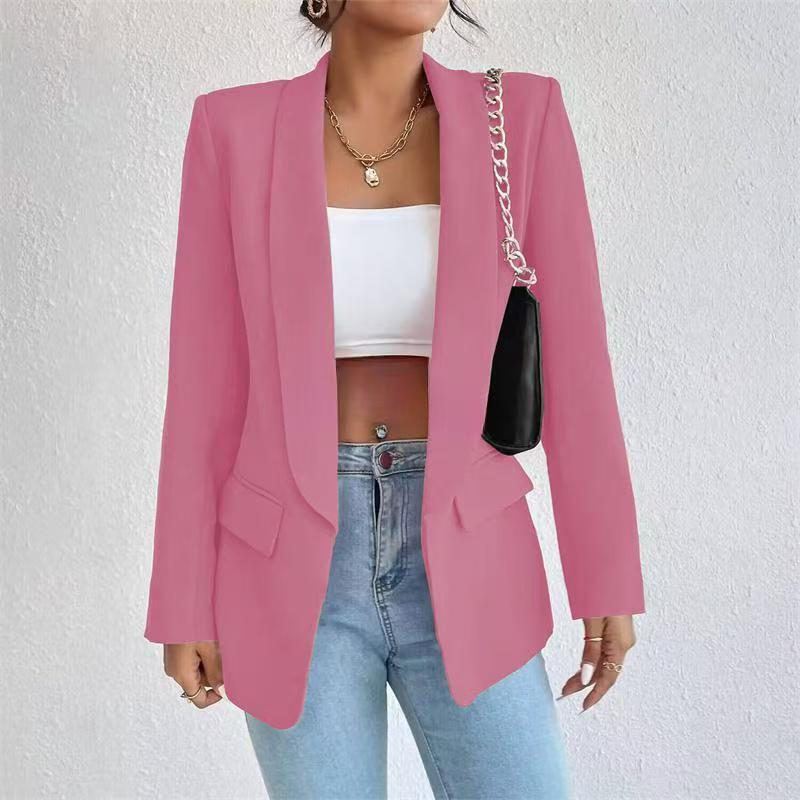 2026 Women's Blazer Spring New Style Multi-Color Lapel Slim Fit British Style Blazer for Petite Women 2026 Women's Blazer Spring New Style Multi-Color Lapel Slim Fit British Style Blazer for Petite Women