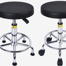 防静电黑色pu发泡升降圆凳 凳面家具配件 椅子配件家居家居椅