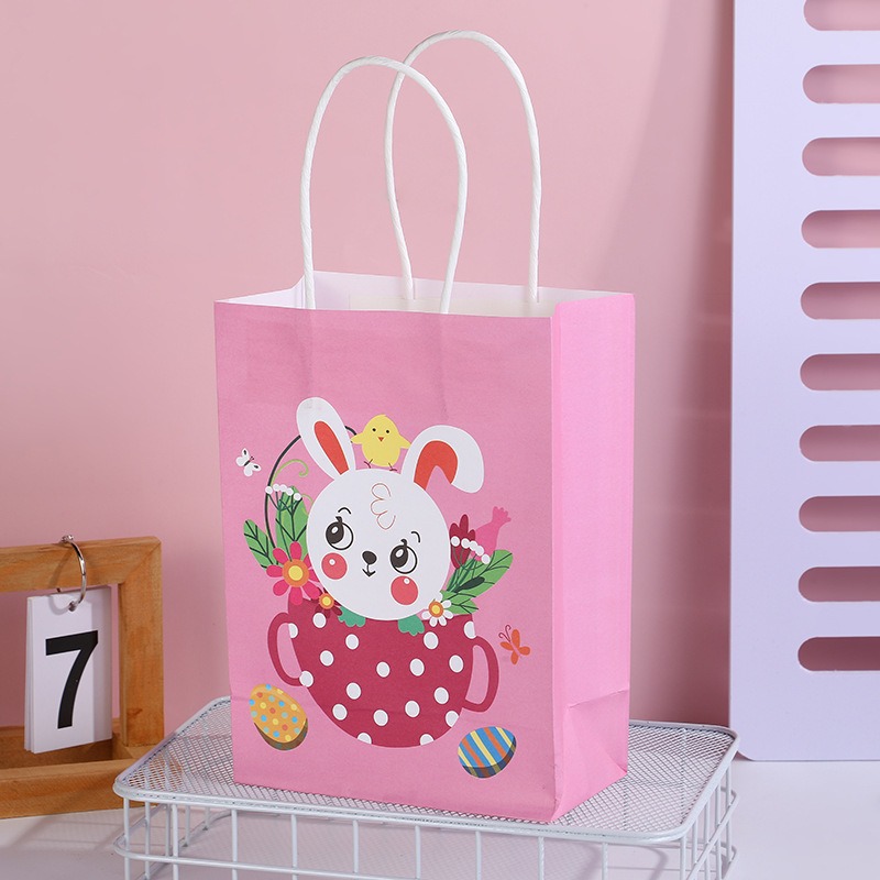 Bolsas de regalo de cumpleaños, bolsas de cartón cartón, bolsas de embalaje para llevar, bolsas de embalaje de regalo de fiesta para niños, bolsas de mano