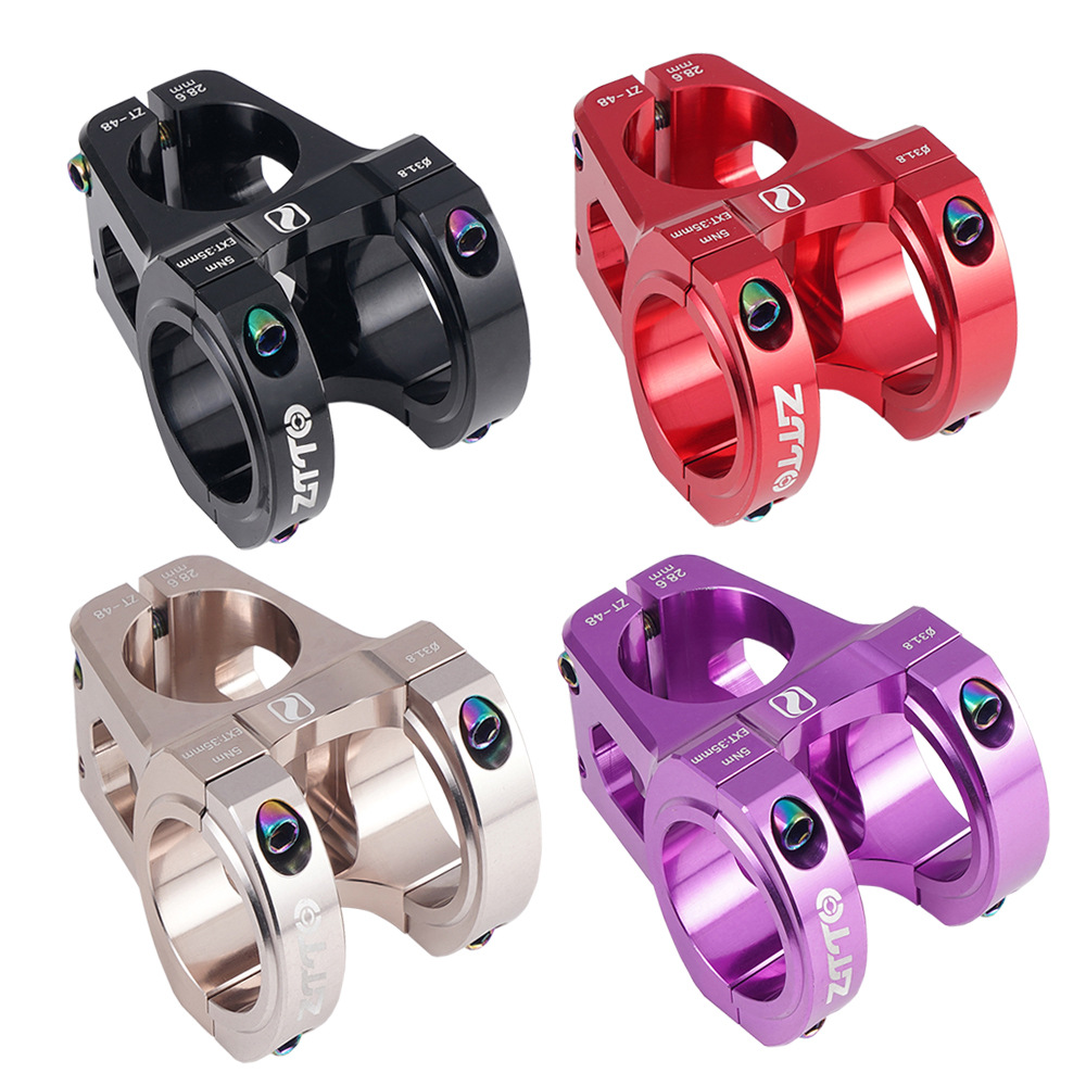 ZTTO Bicicleta de montaña Bicicleta de pie CNC Aleación de aluminio ultraligera hueca Manguera corta de pie 31.8*35 elevador de velocidad