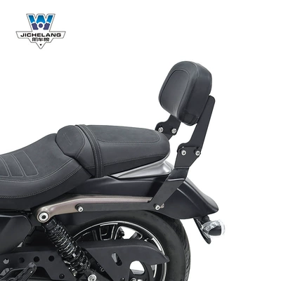 Muscle car Wolf applicable to Qianjiang flash 350 backrest tail shelf rear tail frame tail wing multifunctional folding backrest modification (Motorcycle tail) - flash-350-simple-type-back-to-back-angle-can-be-fine-tuned