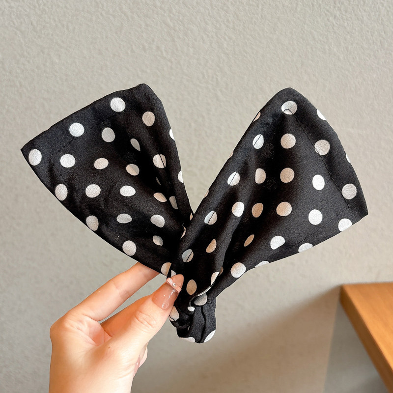 2# 흰색 물방울 무늬-9.5cm*34cm