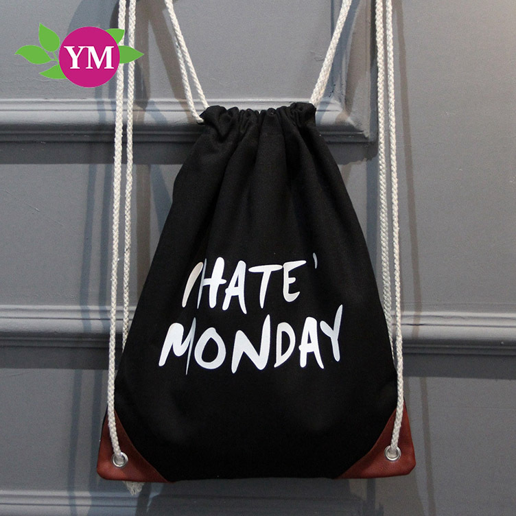 抽绳袋束口袋双肩包 男女新款简易旅行背包 大容量健身运动篮球包