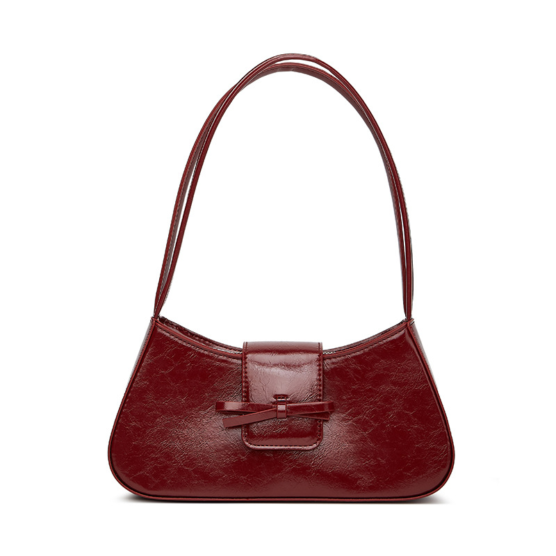 Bolso de plata de nicho de arco de mujer de comercio exterior nueva moda versátil bolso de brazo de hombro portátil bolso de trabajo pequeño
