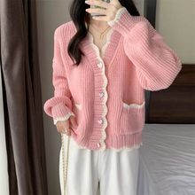 2025春秋新款甜美温柔风软糯慵懒高级感毛衣外套女装长袖宽松开衫