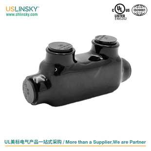 Shanghai Linsky terminal connector from both sides 1/0 AWG size dual core cable entry LICD4-1