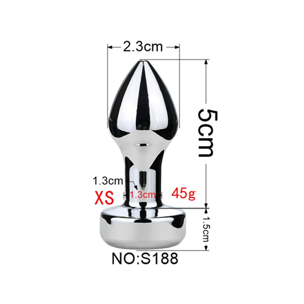 Detachable Anal Plug Heads, Silicone & Metal Options, Multiple Shapes and Sizes