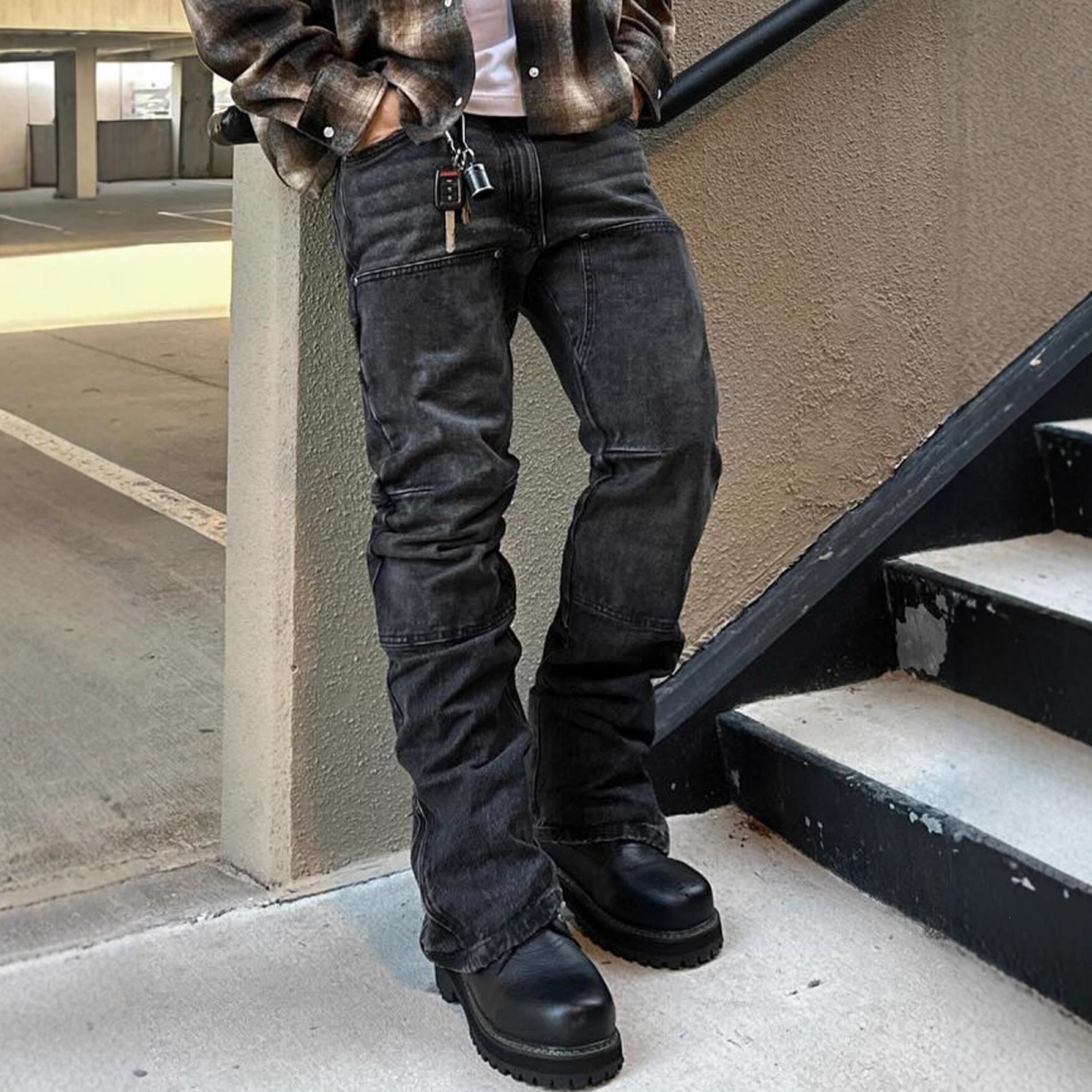 Pantalones Jeans para Hombre de Algodón Elástico para Uso Diario image 3