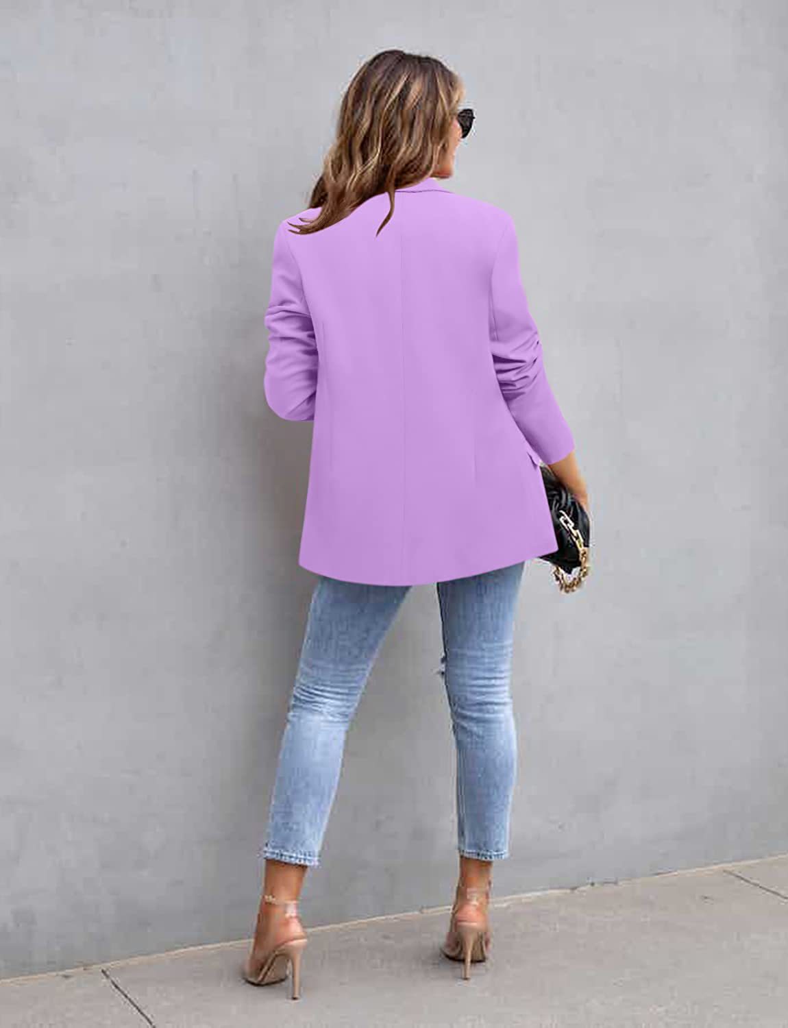 420g Weight Blazer Outerwear Type Long Sleeve Sleeve Length Single Breasted Placket Type Polyester Fabric Type Blazer Tops Type 1 Piece Quantity Business, Cocktail Party Occasion Turndown Neckline Slim Fit Type Solid Color Pattern Spring, Autumn Season Women's Gender Pocket Design Elegant, Formal Style Women's Blazer Long Sleeve Blazers Pocket Elegant Formal Solid Color 9