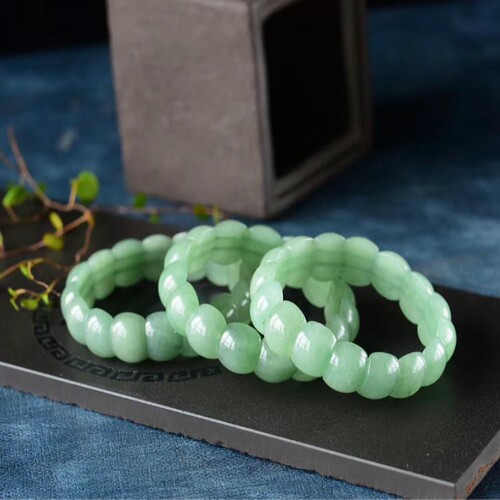 Natural Aventurine Jade Hand Row, Colorful Jade Bracelet, High Bamboo Section Women's Hand Row, Live Broadcast Supply Chain Source