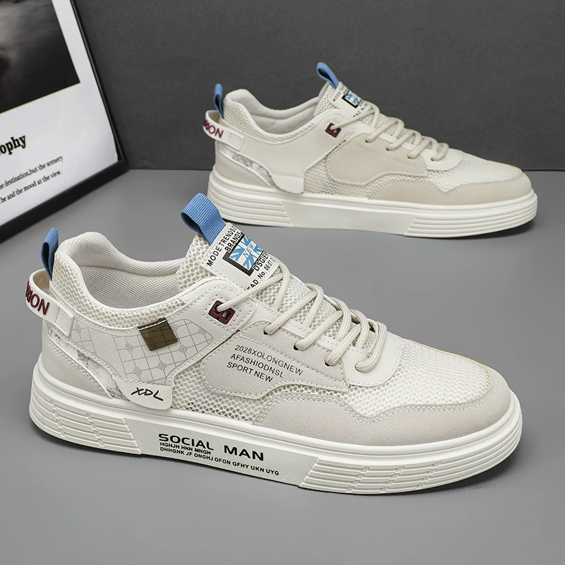2023 Весенняя мода молодежная сетка дышащая спортивная доска обувь Академия ветра низкий цвет, ретро повседневная обувь мужская обувь