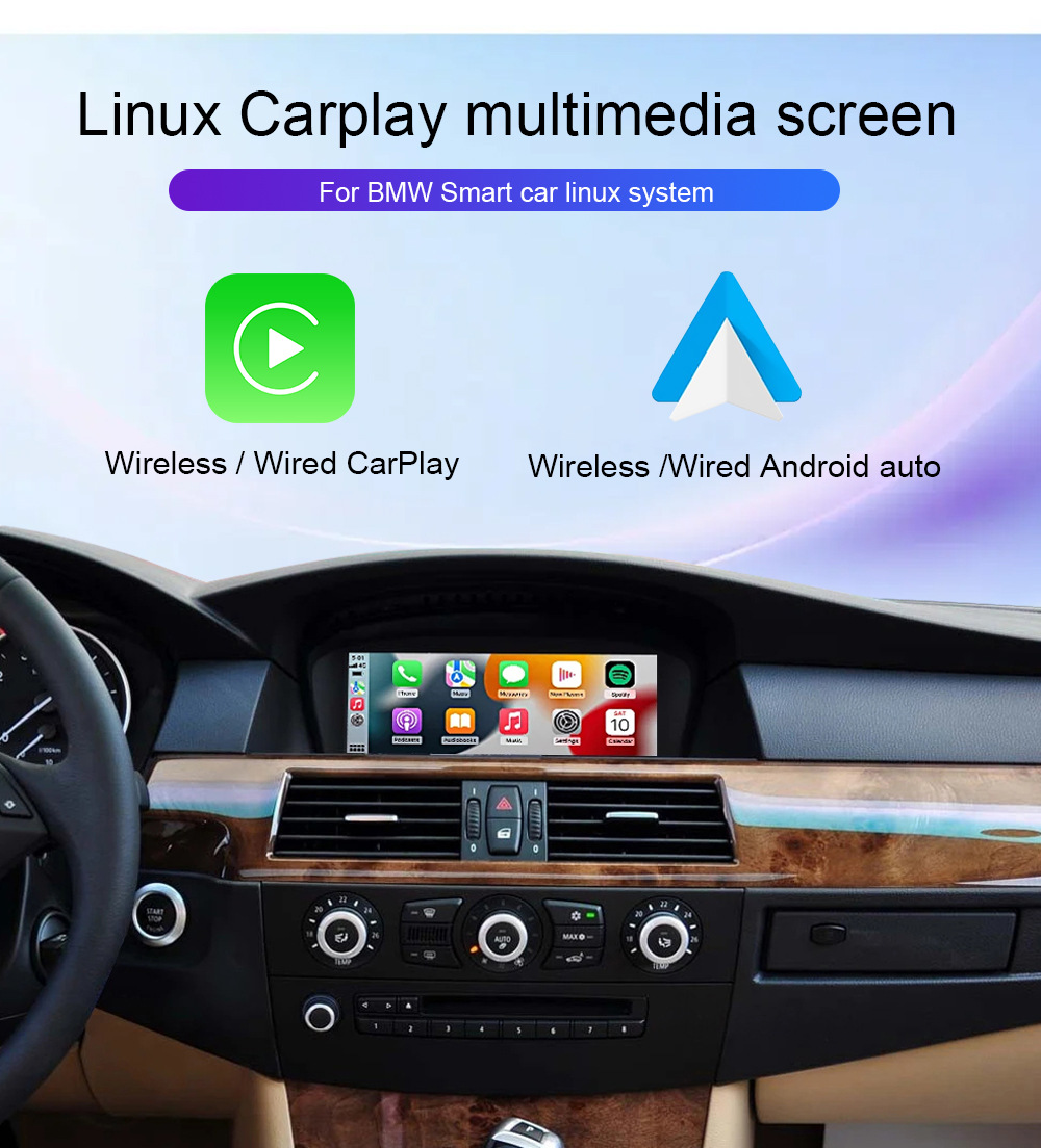 8.8" Carplay Car Multimedia Player Suitable for Bmw 5 Series Ccc/Cic System Linux System