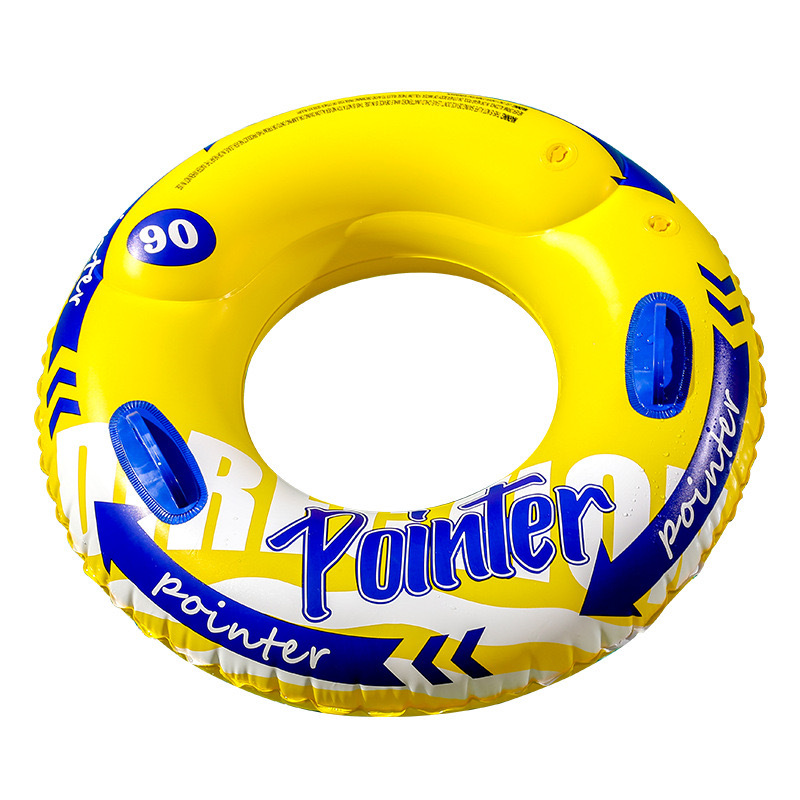 Transfronterizos ampliados con mango de barco de anclaje arco iris anillo de natación para adultos anillo de natación infláble arco iris de gran tamaño para hombres y mujeres