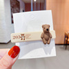 Cartoon cute hairgrip, three dimensional hairpins, hair accessory, with little bears, internet celebrity, Korean style, simple and elegant design