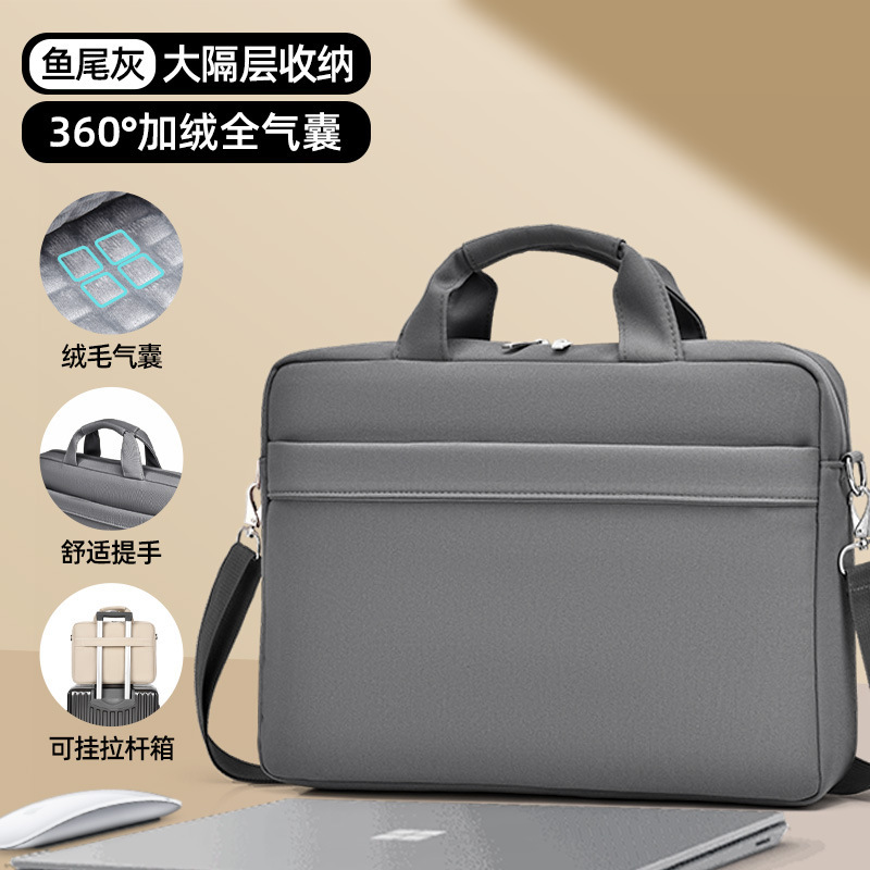 ノートパソコンのカバンのシングル肩の手提げブリーフケースの卸売り15.6エアバッグの厚い防振はファーウェイのデルに適用されます。|undefined