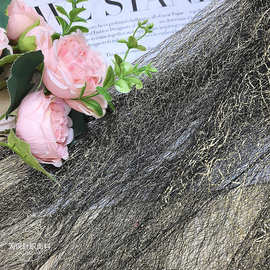 锦纶金银丝乱网布料DIY装饰镂空蕾丝舞台服爱莎公主裙服装辅料新