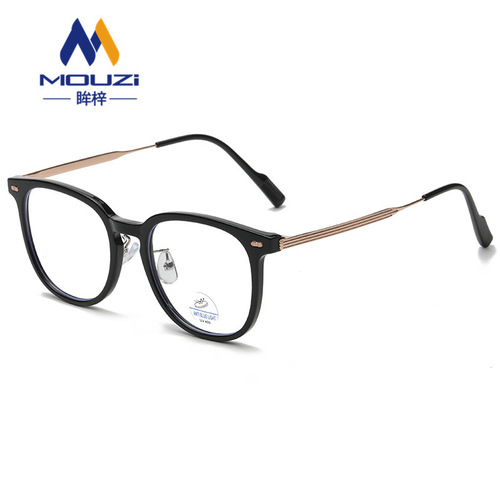 新款TR90网红热销眼镜框男女可配近视度数潮流大框防蓝光平光眼镜
