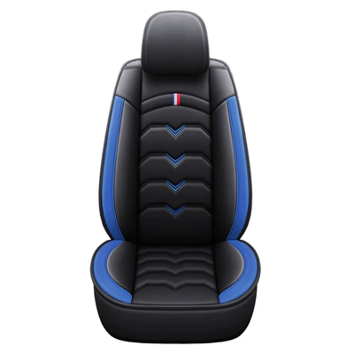 Seat cushion, seat cover Car Seat Covers, Autumn and Winter - black-blue-single-seat-standard-version