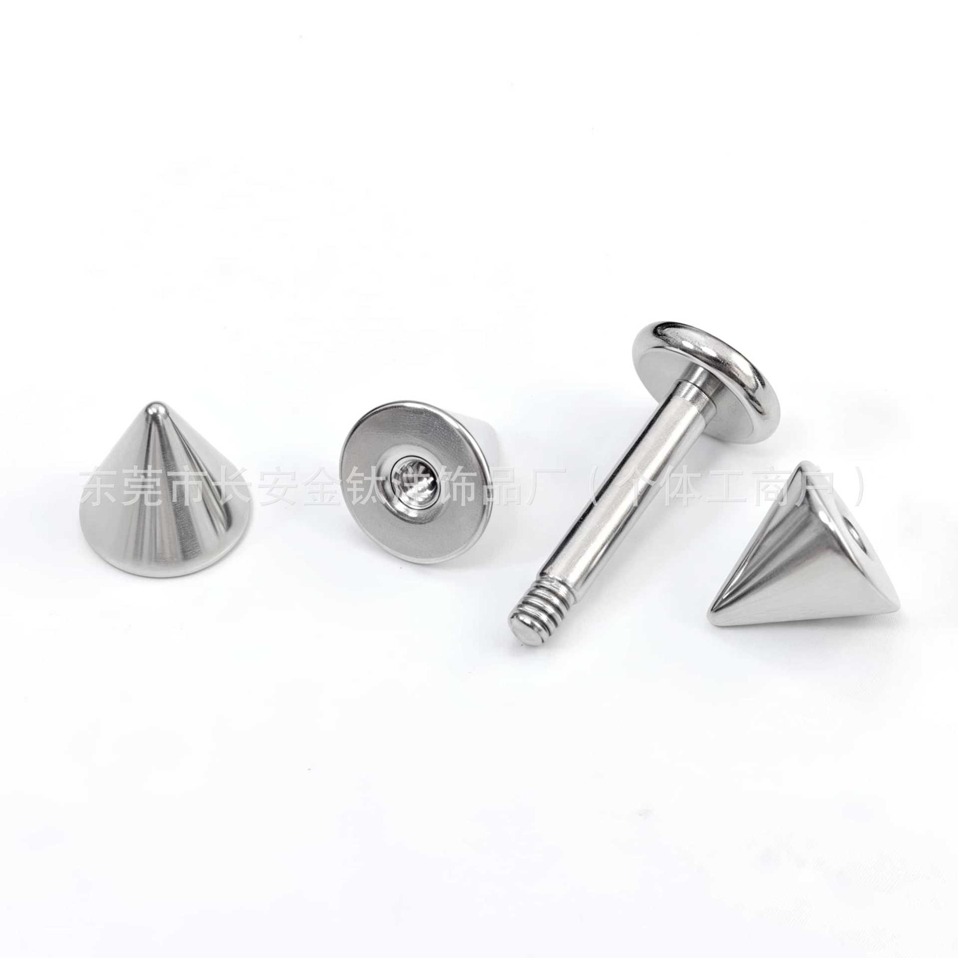 Labret piercing jewelry detail image