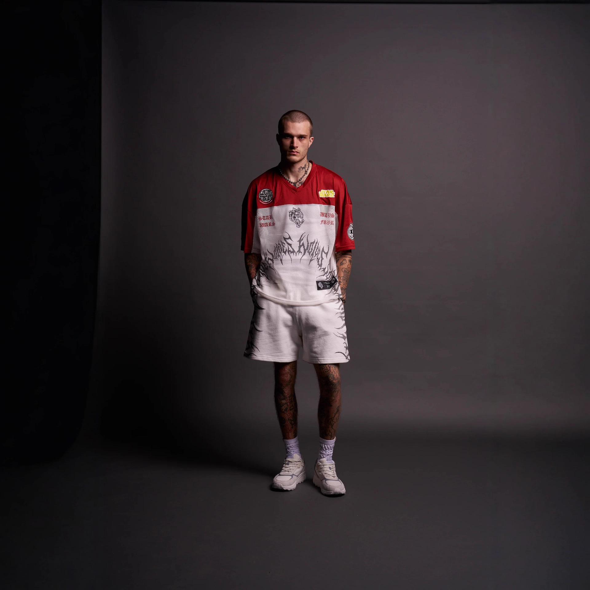 Darc Sport Men's Shorts Summer Sports Fitness Cotton Printed Five-Point Pants Outdoor Basketball Training Shorts