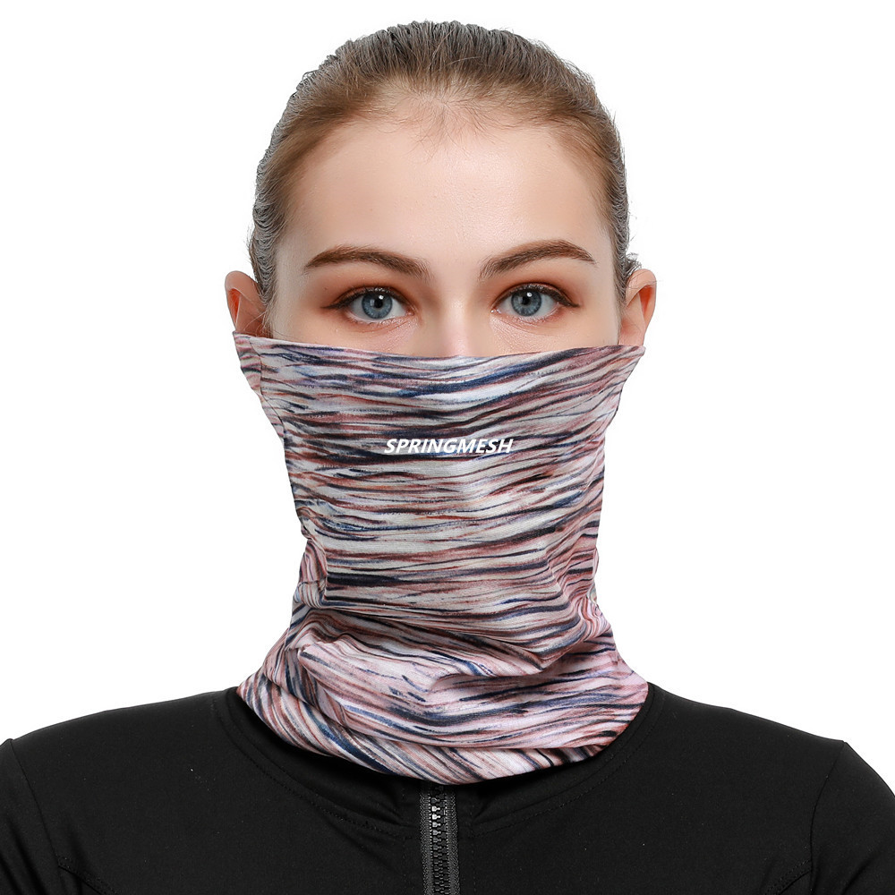 Outdoor sun protection and UV protection face mask for men and women, breathable neck protector, cycling neck gaiter, seamless magic headscarf