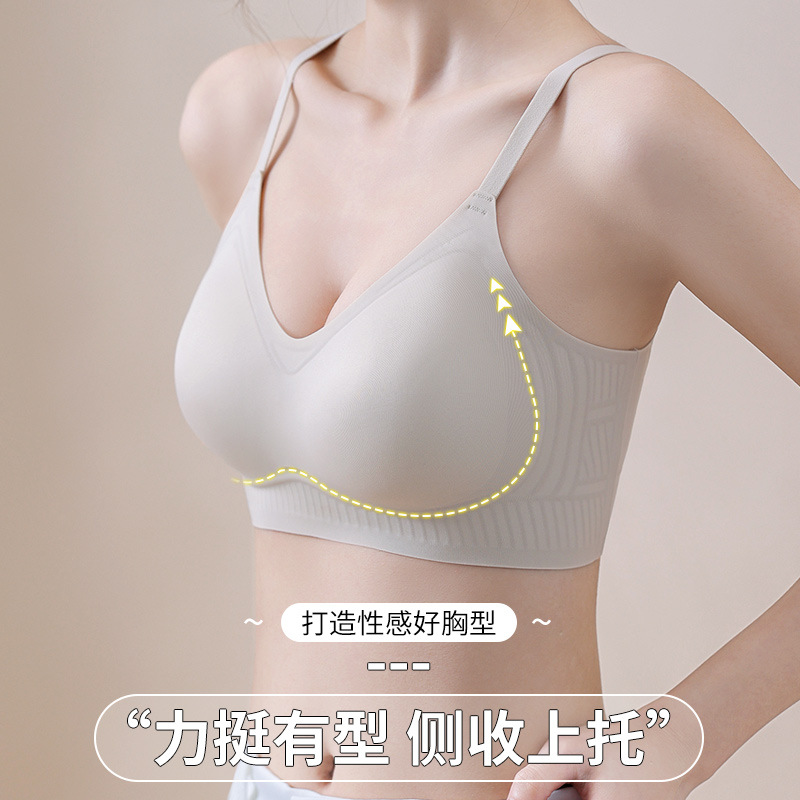 Sujetador para niña, fácil de viajar, pecho pequeño, grande, sin costuras, sujetador sin anillo de acero, ropa interior, ropa interior ajustable