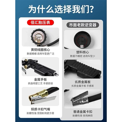 Pressure Measurement Monitor with Inflation Head Air pressure gauge/tire pressure gauge