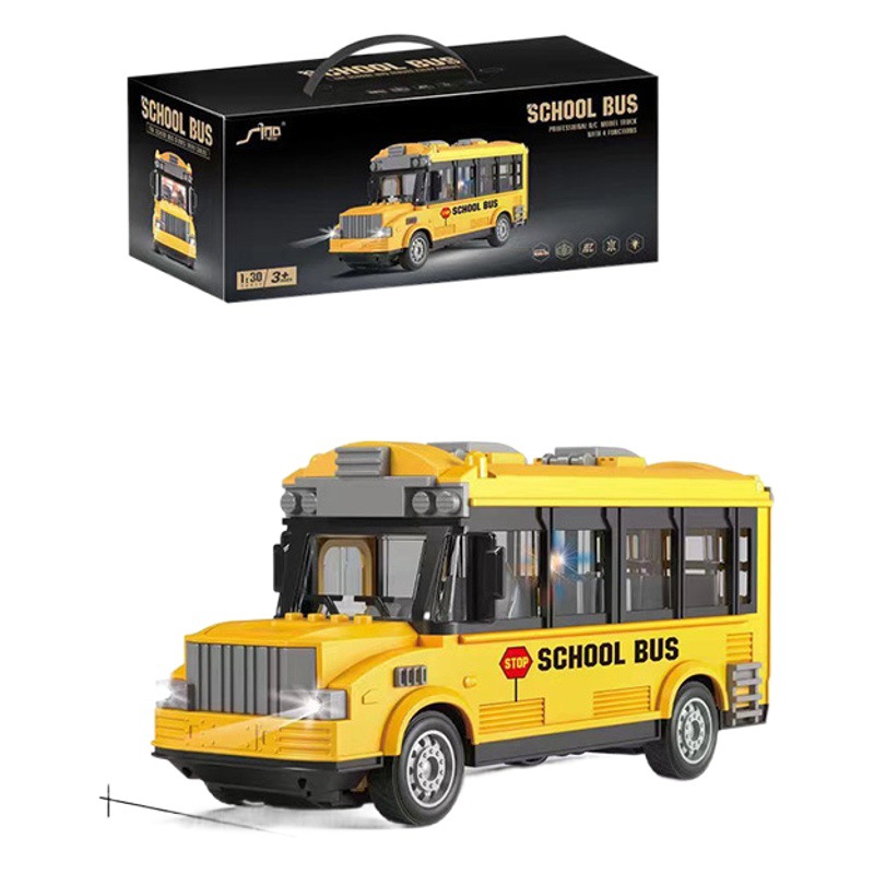 Eléctrico niños y niñas de control remoto del autobús escolar 120 emergencia rescate simulación coche juguete