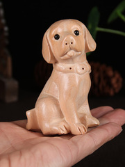 A5L Rosewood Twelve Zodiac Full Set Small Ornament Rat, Ox, Tiger, Rabbit, Dragon, Snake, Horse, Monkey, Rooster, Dog, Pig All-One-Block Wood Carving