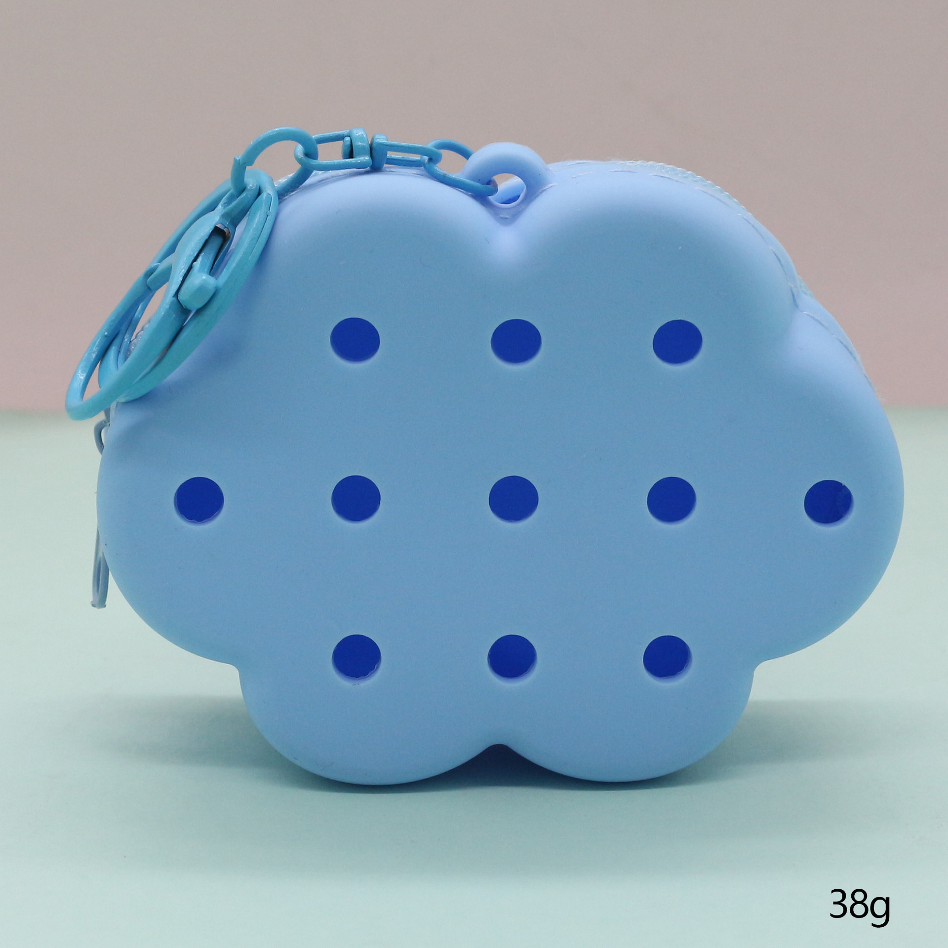 Inventario de dibujos animados de silicona agujero bolsa mini bolso diy bolsa de almacenamiento bolso auriculares llavero colgante regalo