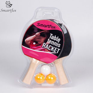 Genuine Fox Table Tennis Racket Manufacturer Wholesale Table Tennis Racket Competition Training Beginner Set Two Shots Three Balls