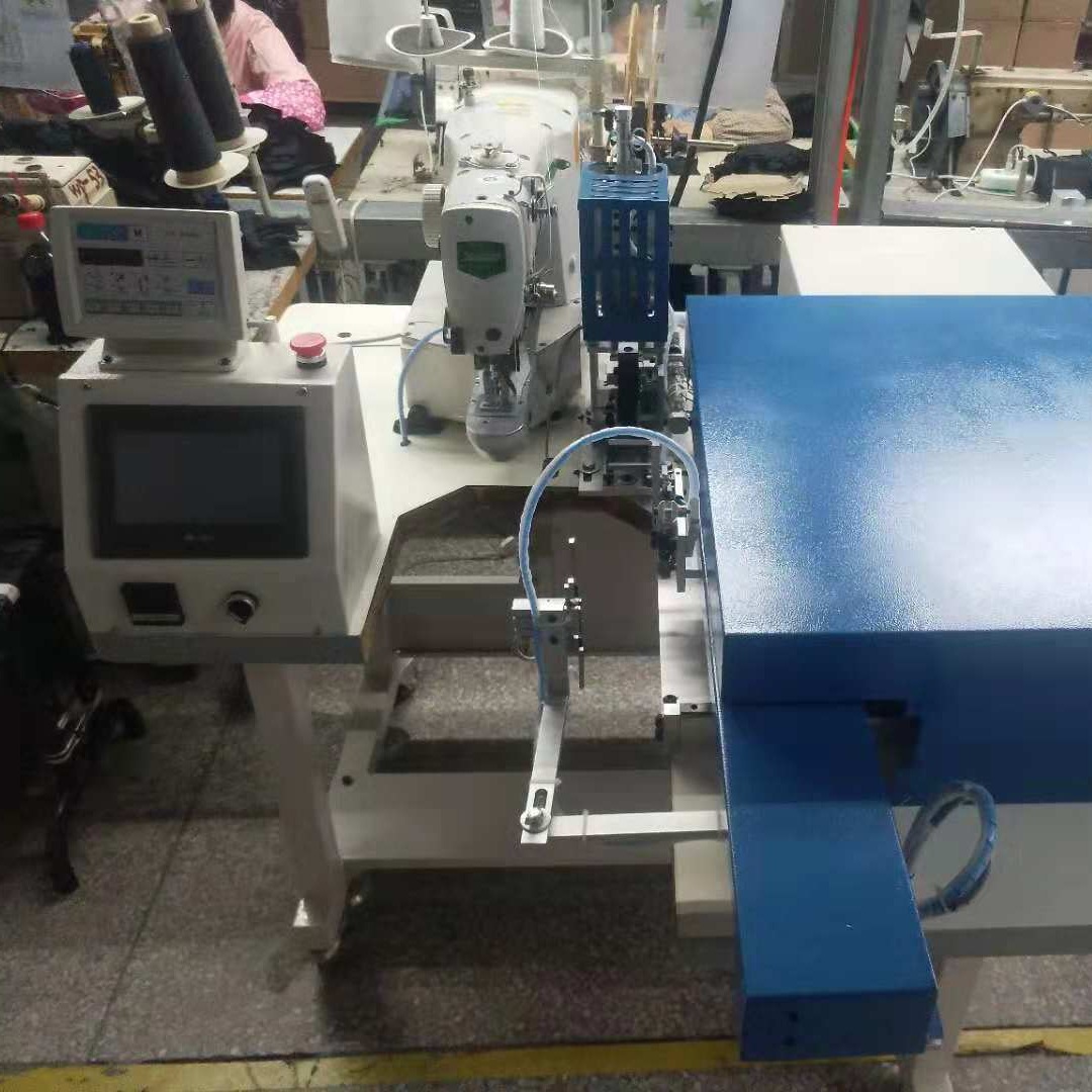 Y-809全自动车织带机厂家 背包箱包安全带卷边车缝一体缝纫机