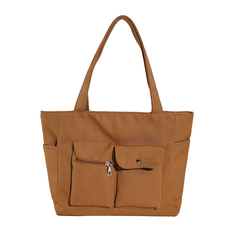 Bolsa de tela de nylon de gran capacidad para mujeres 2024 nueva clase de estudiantes universitarios para viajar bolso de hombro simple