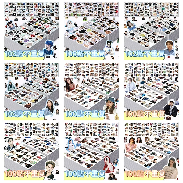 Hundreds of Celebrity Support Peripheral Stickers, Safe and Non-Toxic Handbook Materials, DIY Mobile Phone Cases, Stationery and Notebook Decorations