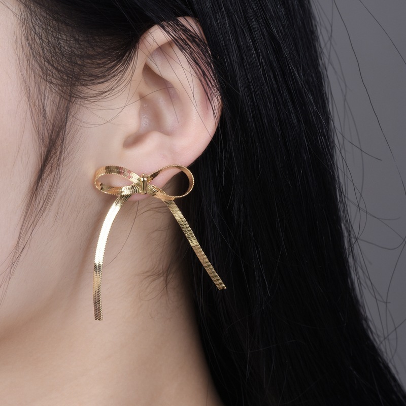 골든 스터드 귀걸이