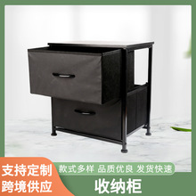 厂家批发皮革抽屉式收纳盒可折叠布艺桌面收纳箱家用玩具杂物柜