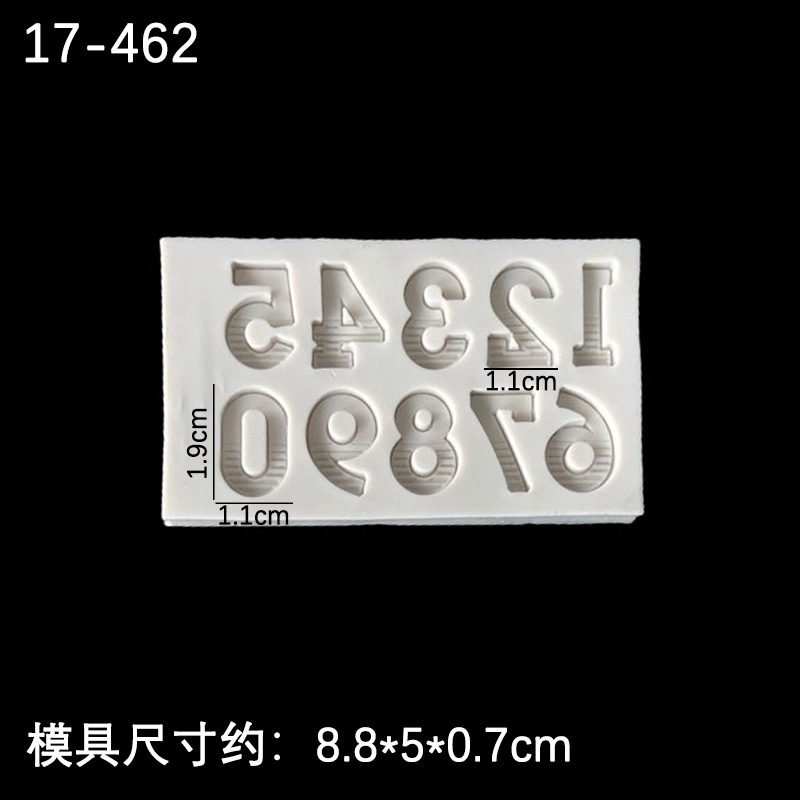 26 letras inglesas tamaño molde de silicona digital creativo hornear decoración arcilla epoxi cerámica suave image 10