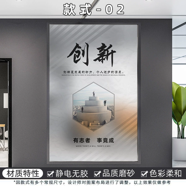 [款式2【默认静电磨砂膜】 创新]