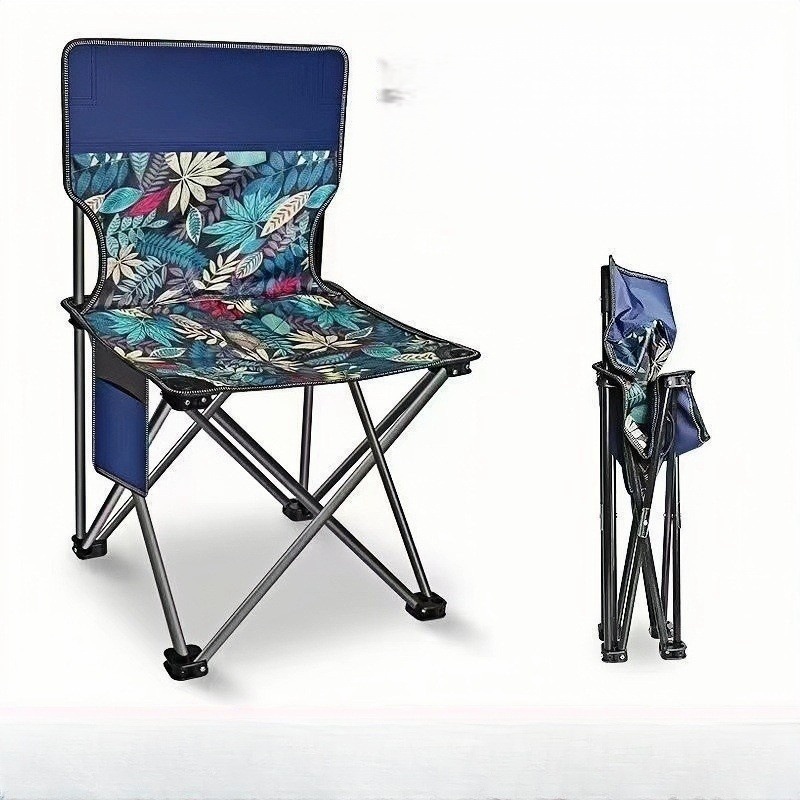 户外折叠椅子凳子露营钓鱼小马扎美术写生椅便携靠背家用板凳装满