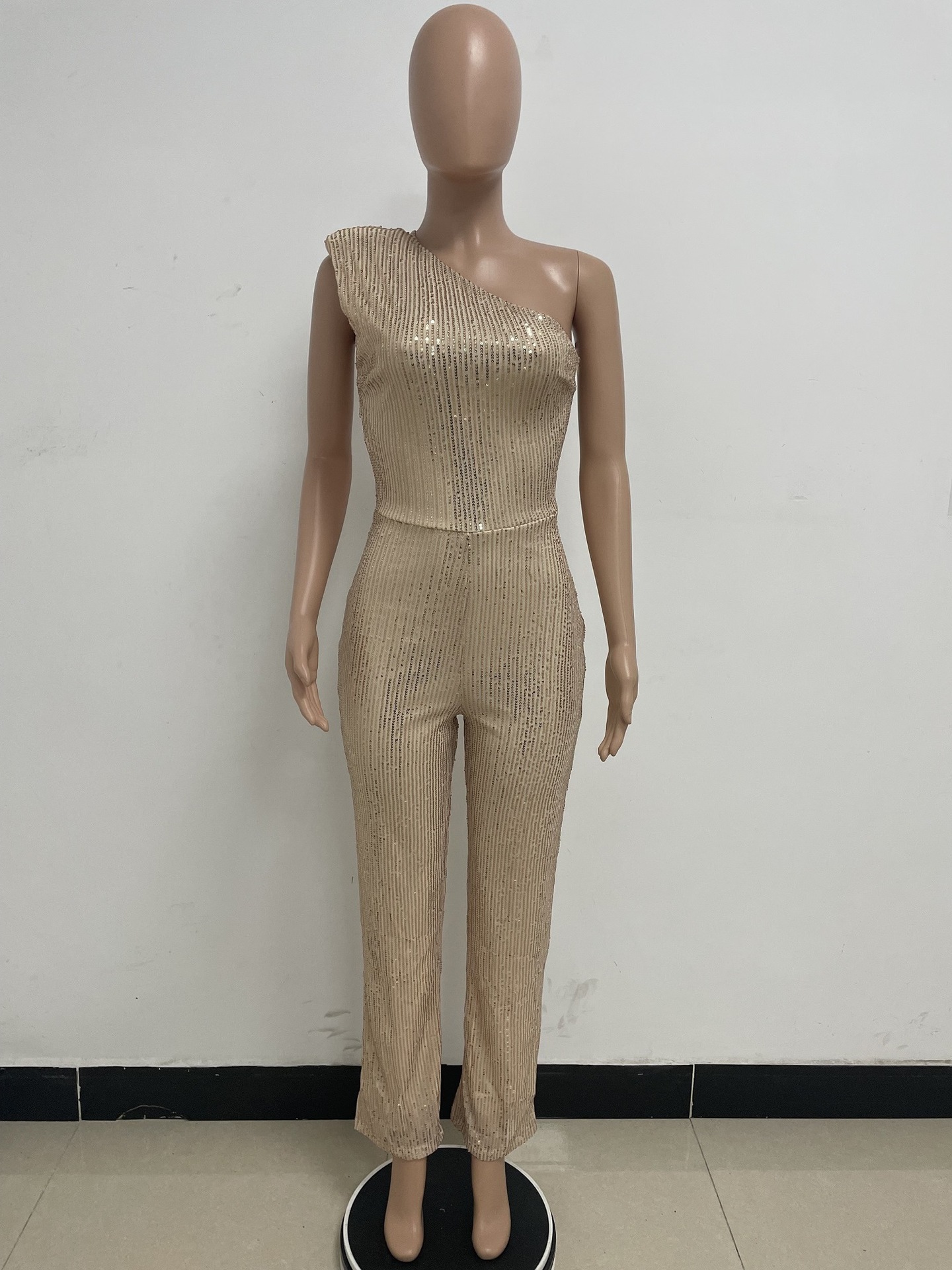 Women's Party Street Sexy Solid Color Full Length Sequins Jumpsuits display picture 34