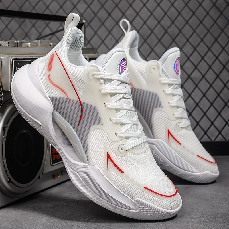 Blitz 9 Shock-Absorbing Practical Basketball Shoes for Men, Ultra-Light V2 Low-Cut Soft Elastic Sports Sonic 9 Pink Women's Student Sneakers