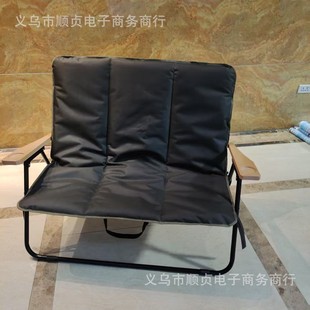 Outdoor Folding Chair Portable Double Chair Camping Picnic Beach Chair Table and Chair Portable Fishing