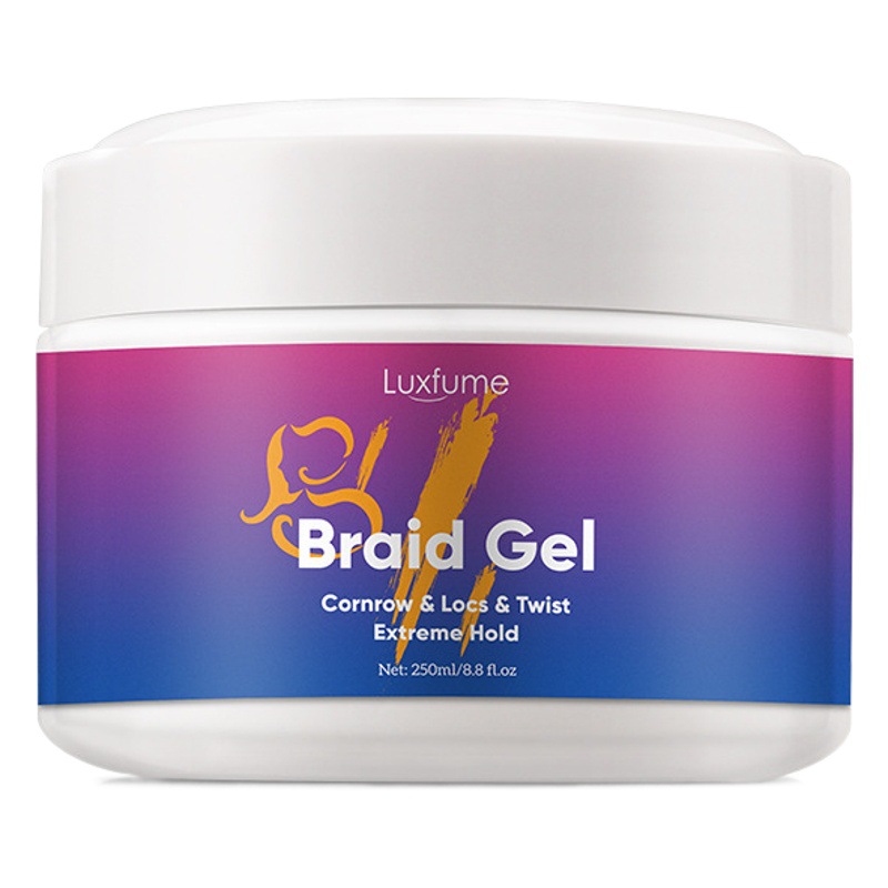 Cross-Border Braiding Gel, Dirty Braid Gel, Glossy Moisturizing Styling Braid Wax, Twistgel 250ml