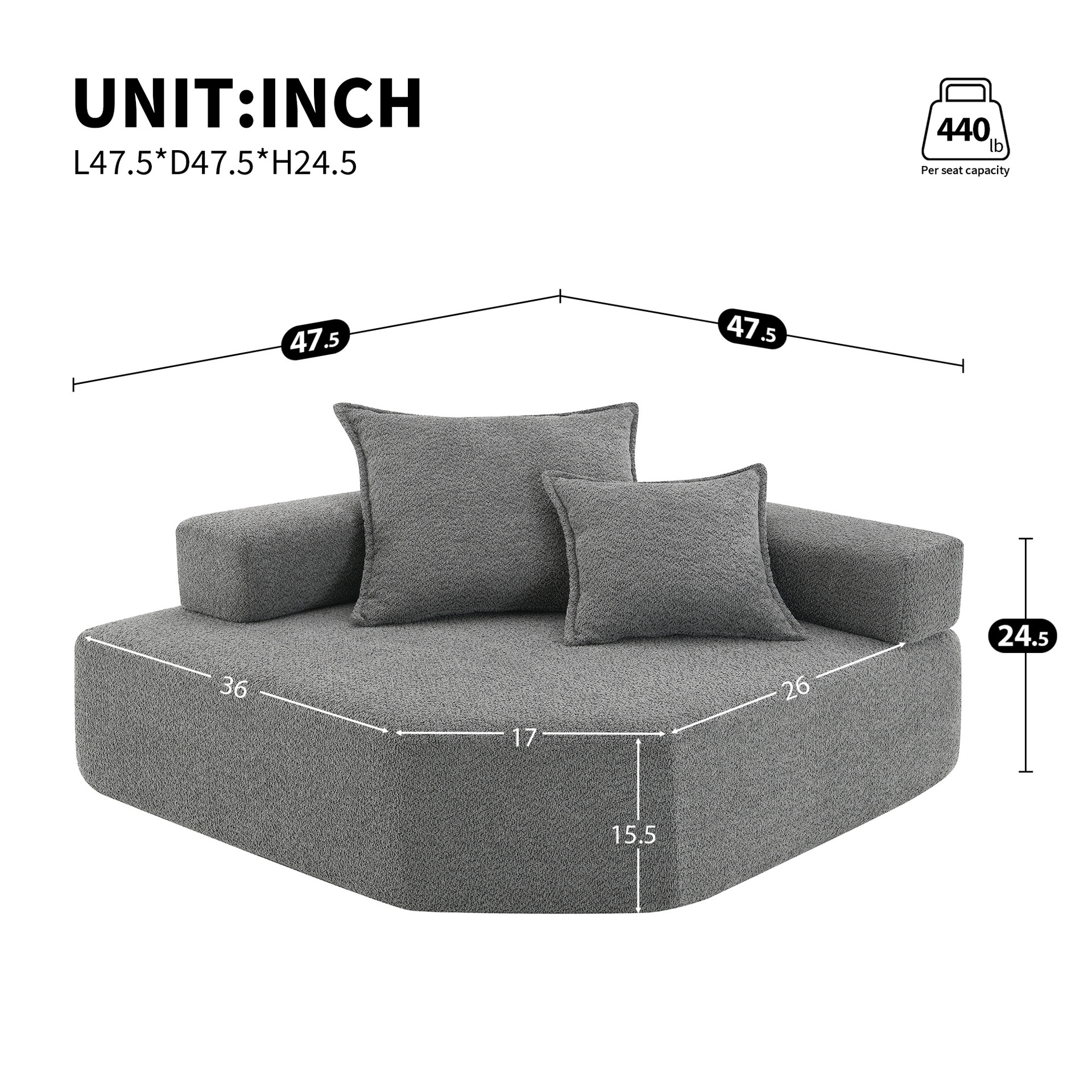 In-Stock Lazy Sofa Chair Single Tatami Bedroom Small Sofa Recliner Bean Bag with Backrest Fabric