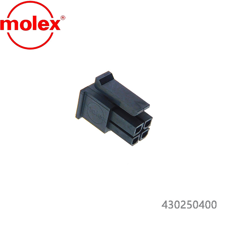 MOLEX  4-矩形连接器-外壳-插座-黑色-0.118"（3.00mm）043025040