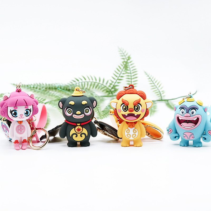 正版授权时来运转卡通创意钥匙扣 新年礼物节日礼品可爱包包挂件