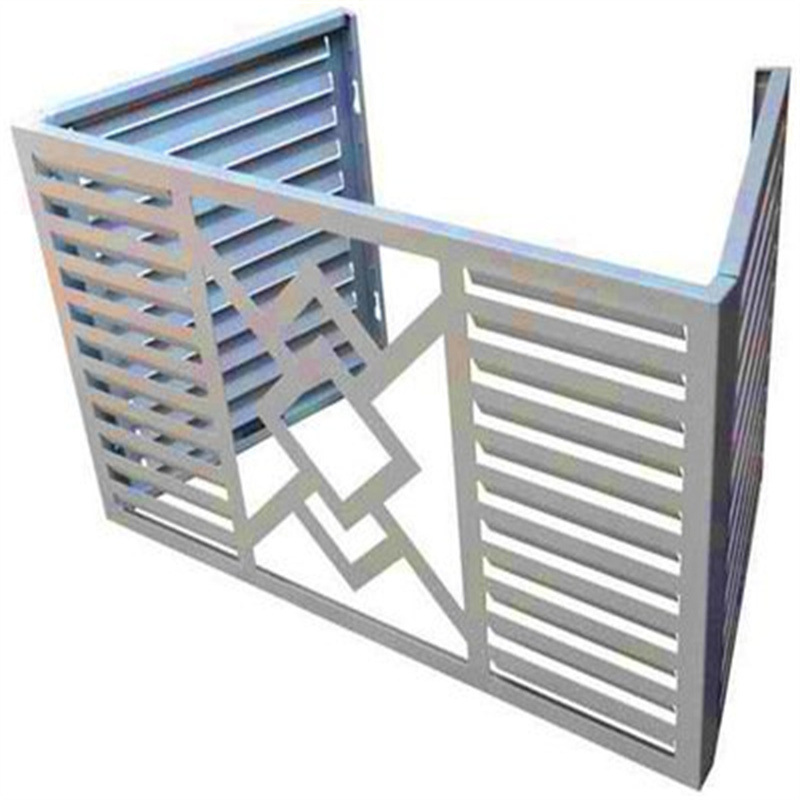 1.5mm铝合金空调保护罩铝百叶格栅通风外墙挂式 防尘 防雨 保护罩